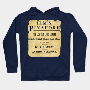 HMS Pinafore 1879 Song Book Cover For Dark Backgrounds Hoodie